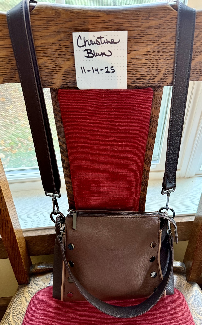 NWOT Hammitt Bryant Medium Orchestra Brown Gunmetal Shoulder/Crossbody bag